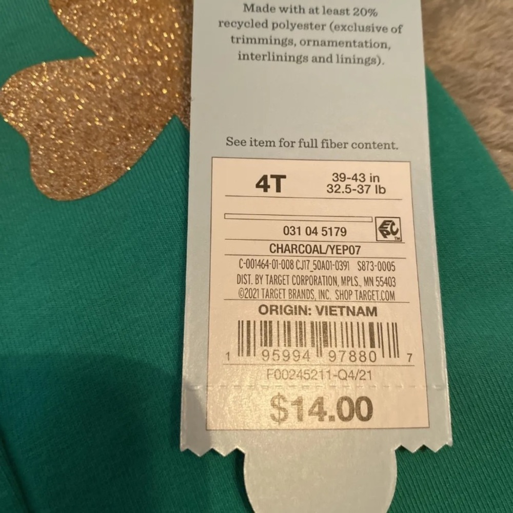 Toddler 4T st Patrick’s day outfit brand new with tags - Picture 5 of 5